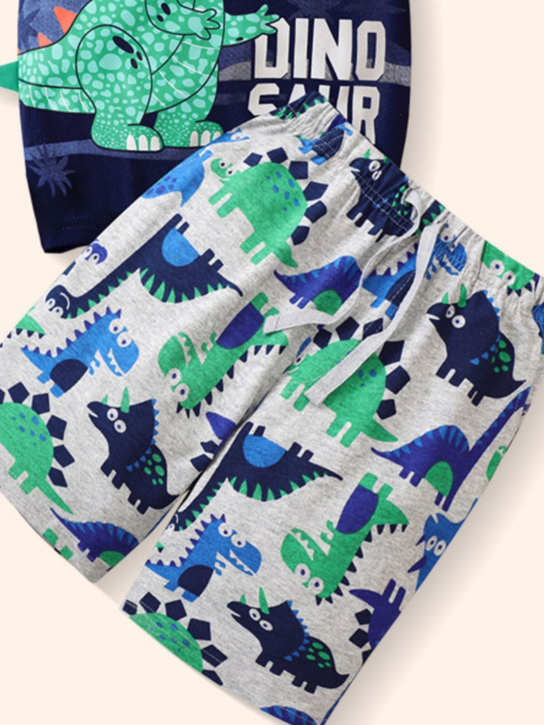 Children's Dinosaur Short Sleeve Tee and Shorts Set