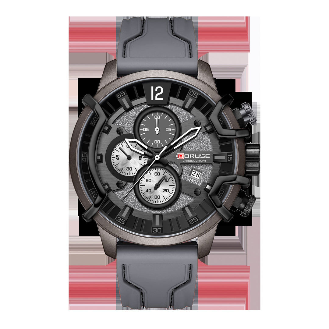 Multifunctional Waterproof Mens Luminous Quartz Watch