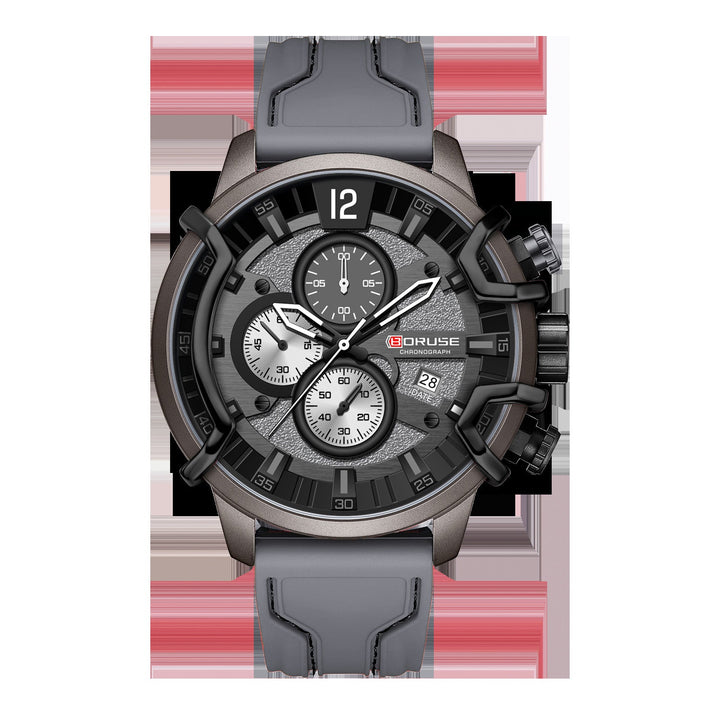 Multifunctional Waterproof Mens Luminous Quartz Watch
