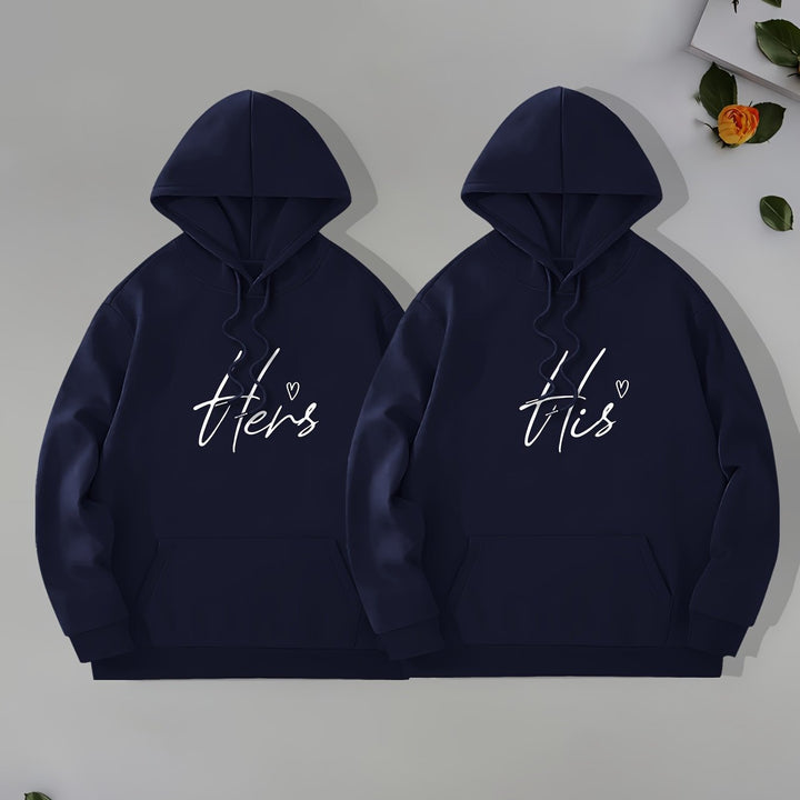 Stylish Casual Loose-fitting Unisex Hoodie For Couples