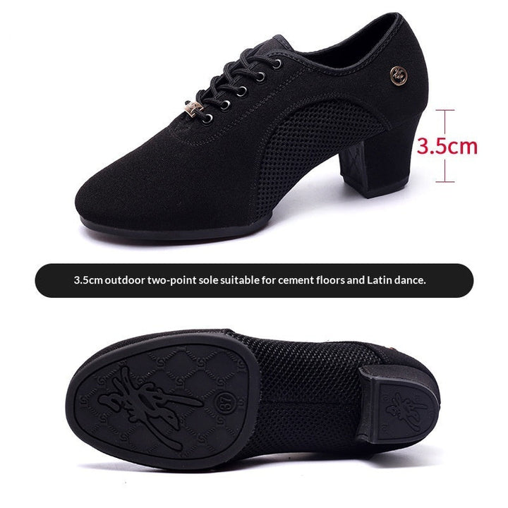 Mesh Oxford Cloth Professional Latin Dance Shoes For Summer