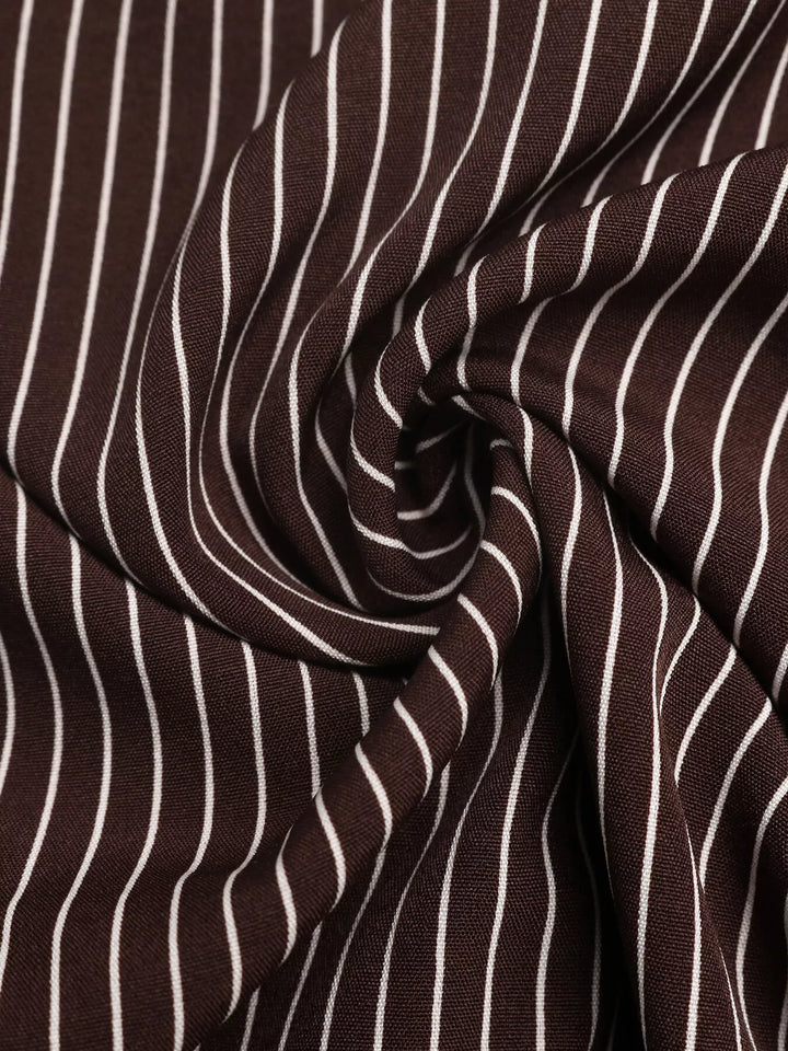 Striped Button-Up Bodysuit