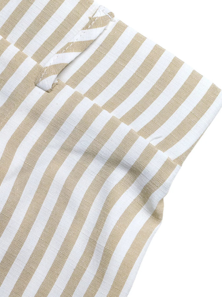 Striped Vest & Wide Leg Pants Set