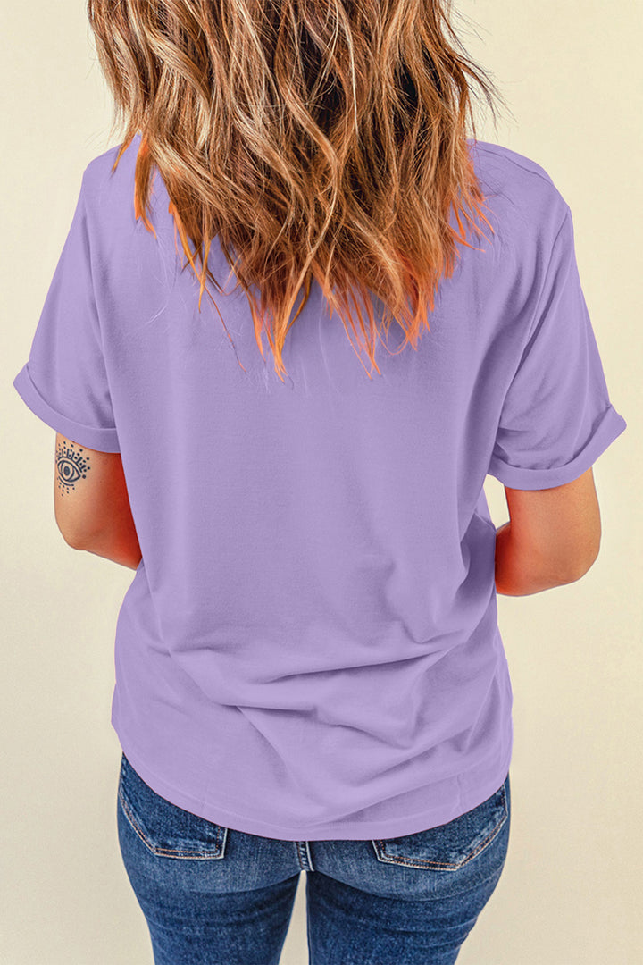 Wisteria Sequin Easter Bunny Patched Tee