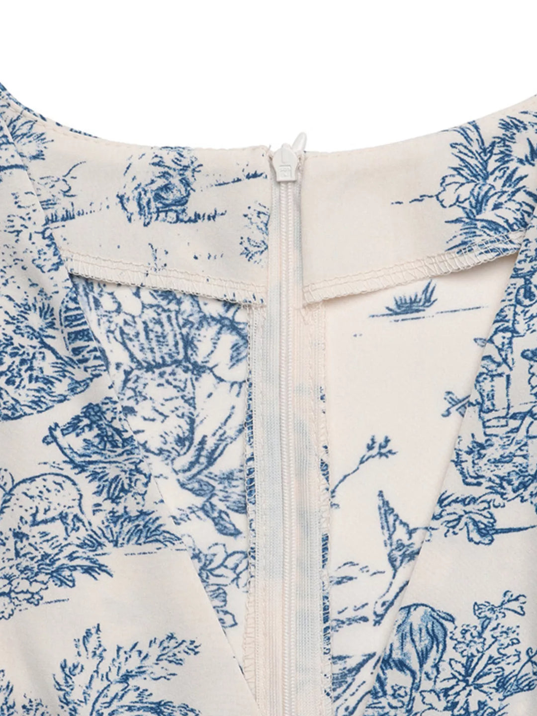 Printed Short Sleeve Midi Dress