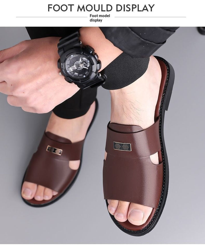 Mens Casual Breathable Versatile Non-slip Slippers