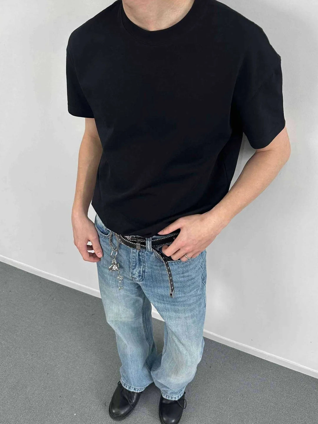 Men's Solid Color Casual T-Shirt