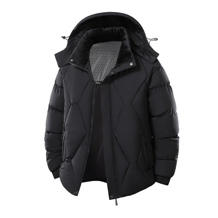 Mens Winter Cotton-Padded, Thickened, And Warm Fashion Jacket