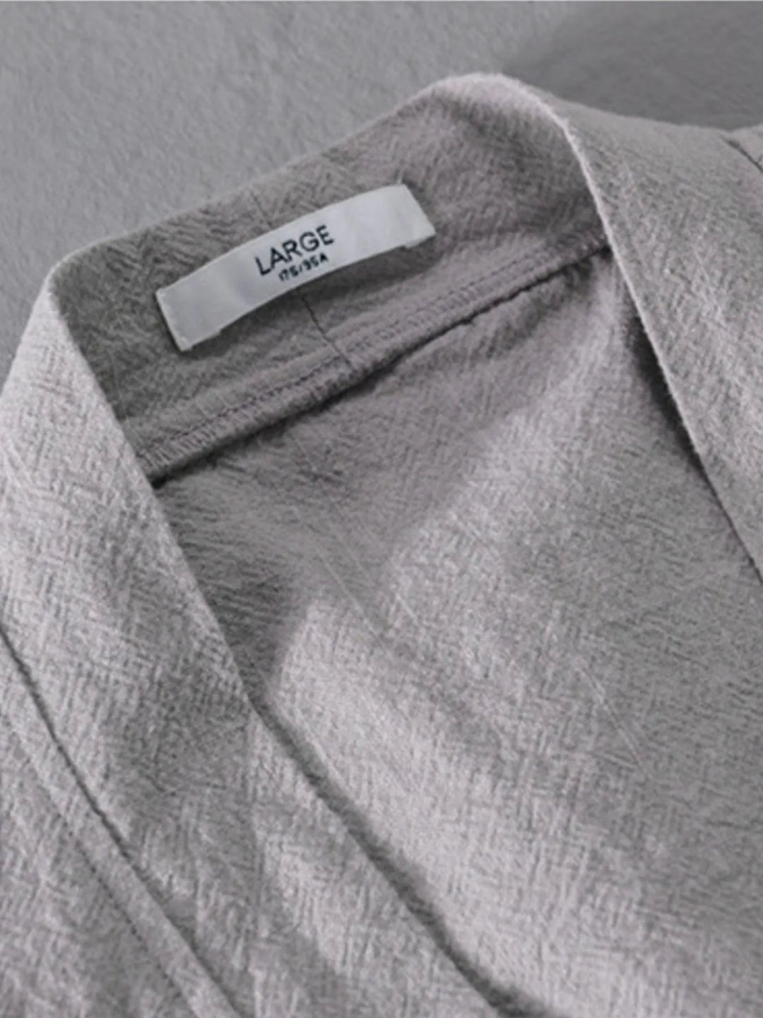Men's Plus Size Casual Open Front Long Sleeve Top