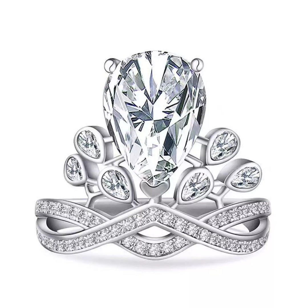 2 Carat Moissanite 925 Sterling Silver Ring