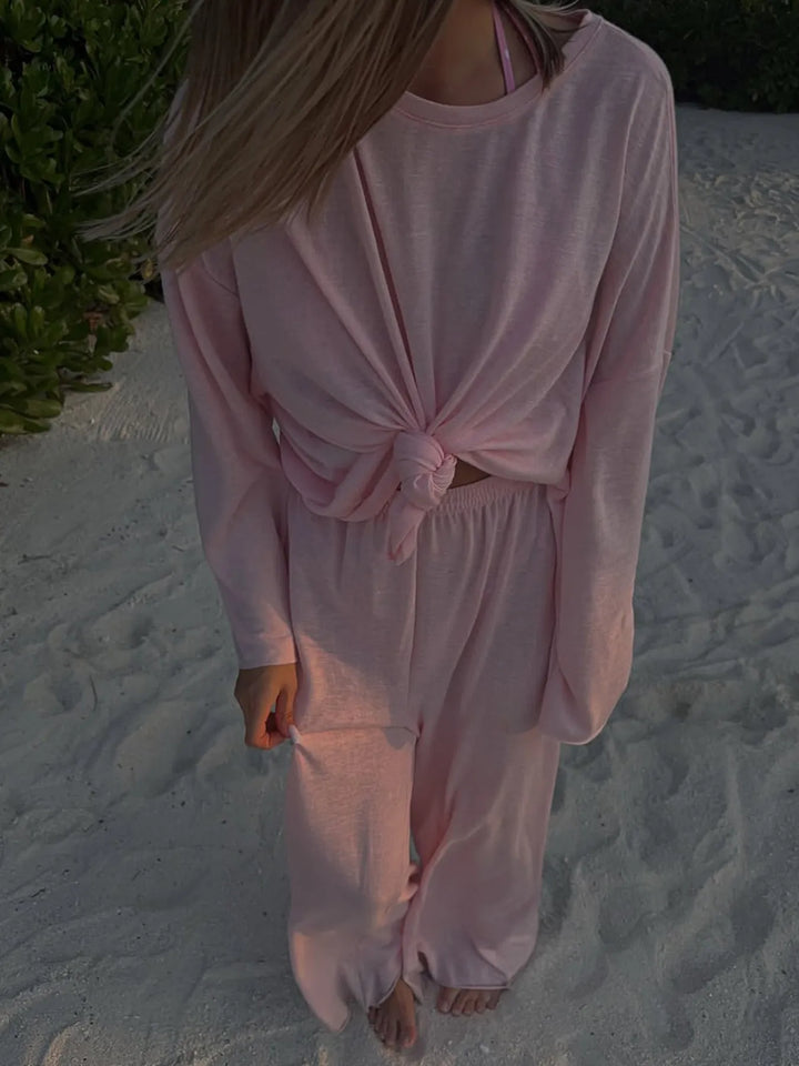 Knotted Long Sleeve T-Shirt