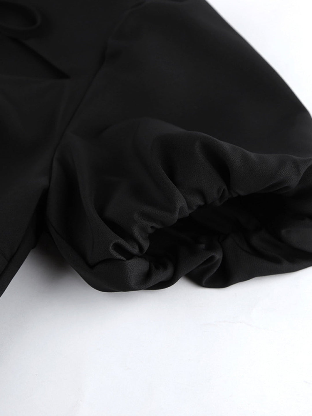 Cutout Front Puff Sleeve Dress