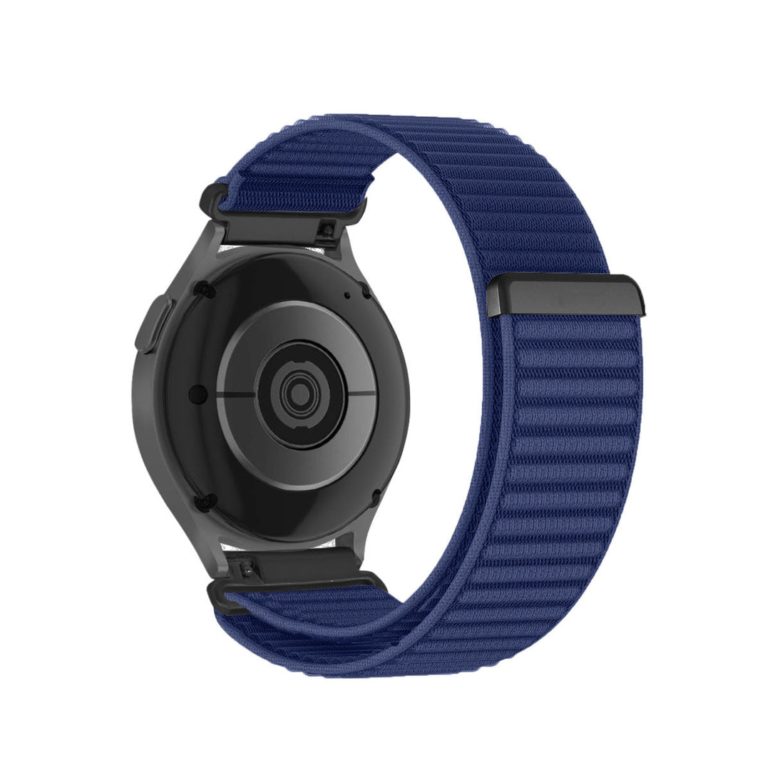 Nylon Braided Watch Strap With A Rugged Mountain-inspired Pattern