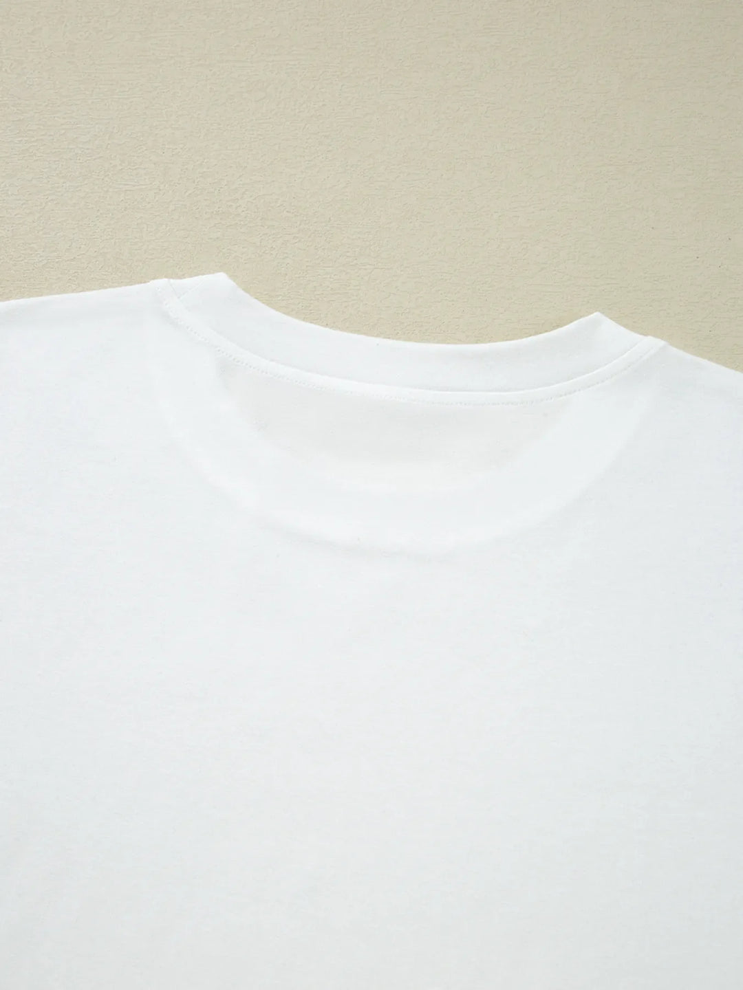 Lace Long Sleeve Insert Drop Shoulder Tee