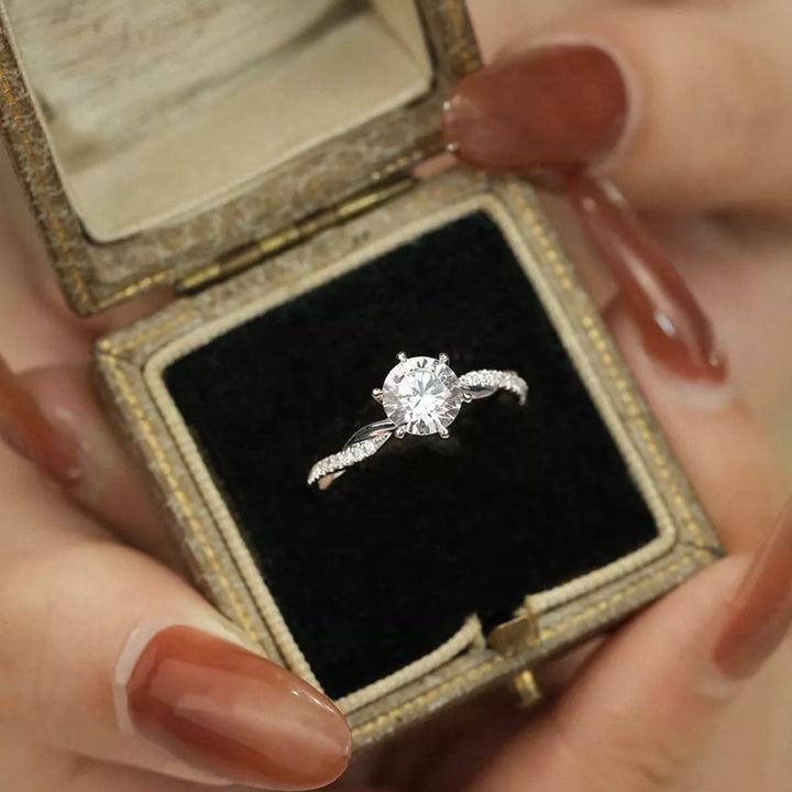 1 Carat 925 Sterling Silver Moissanite Ring