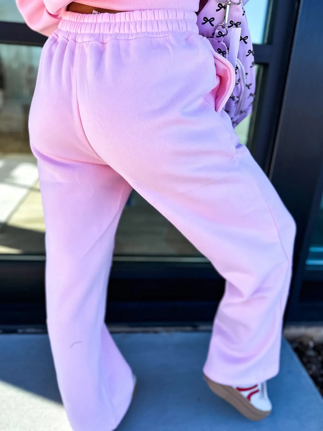 Round Neck Heart Top and Pants Set