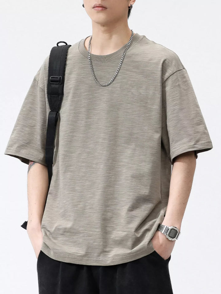Men's Plus Size Casual Round Neck Short Sleeve T-Shirt