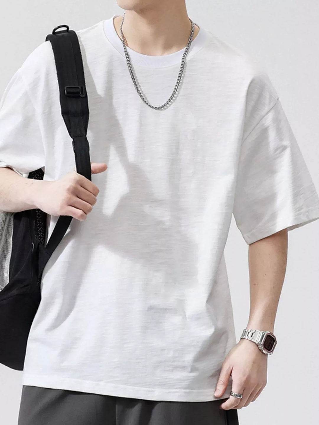Men's Plus Size Casual Round Neck Short Sleeve T-Shirt