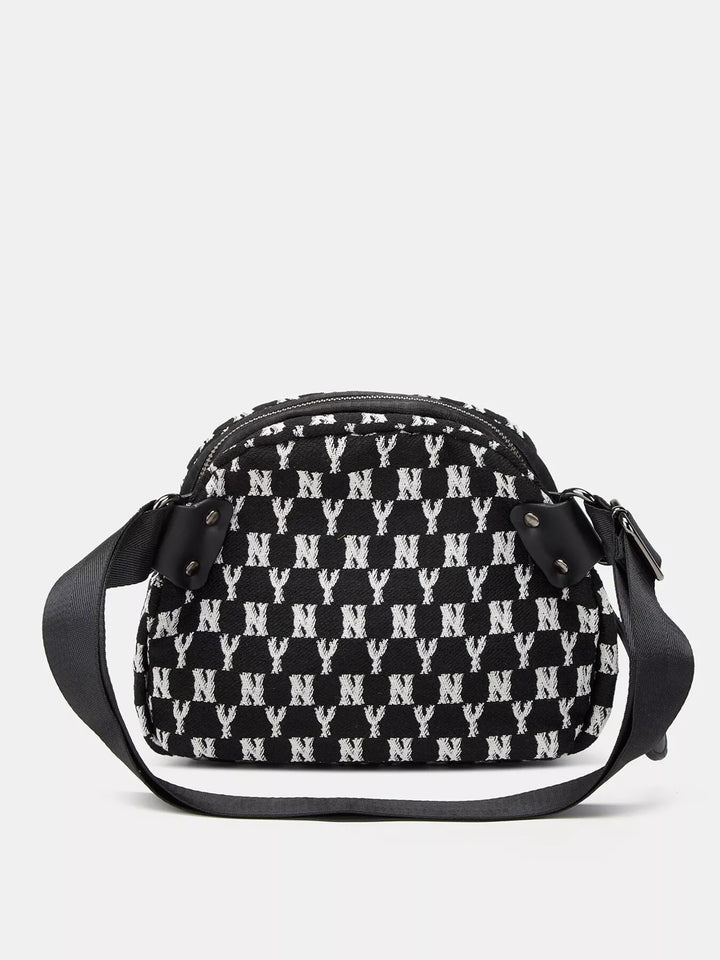 NY Pattern Canvas Crossbody Bag