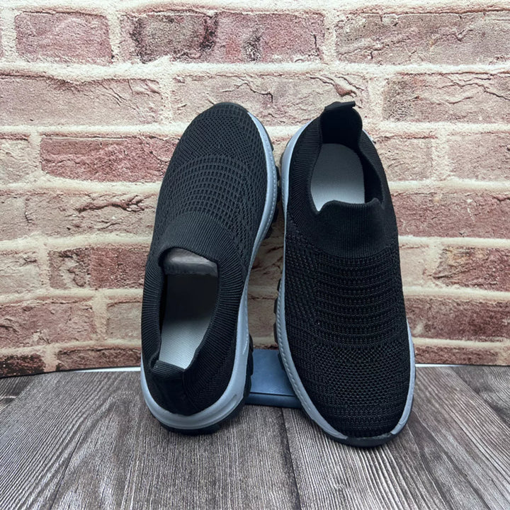 Round Toe Mesh Slip-Ons