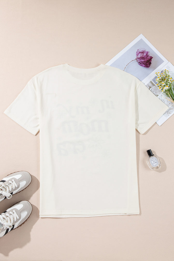 Jet Stream In My mom Era Graphic Loose Casual Tee