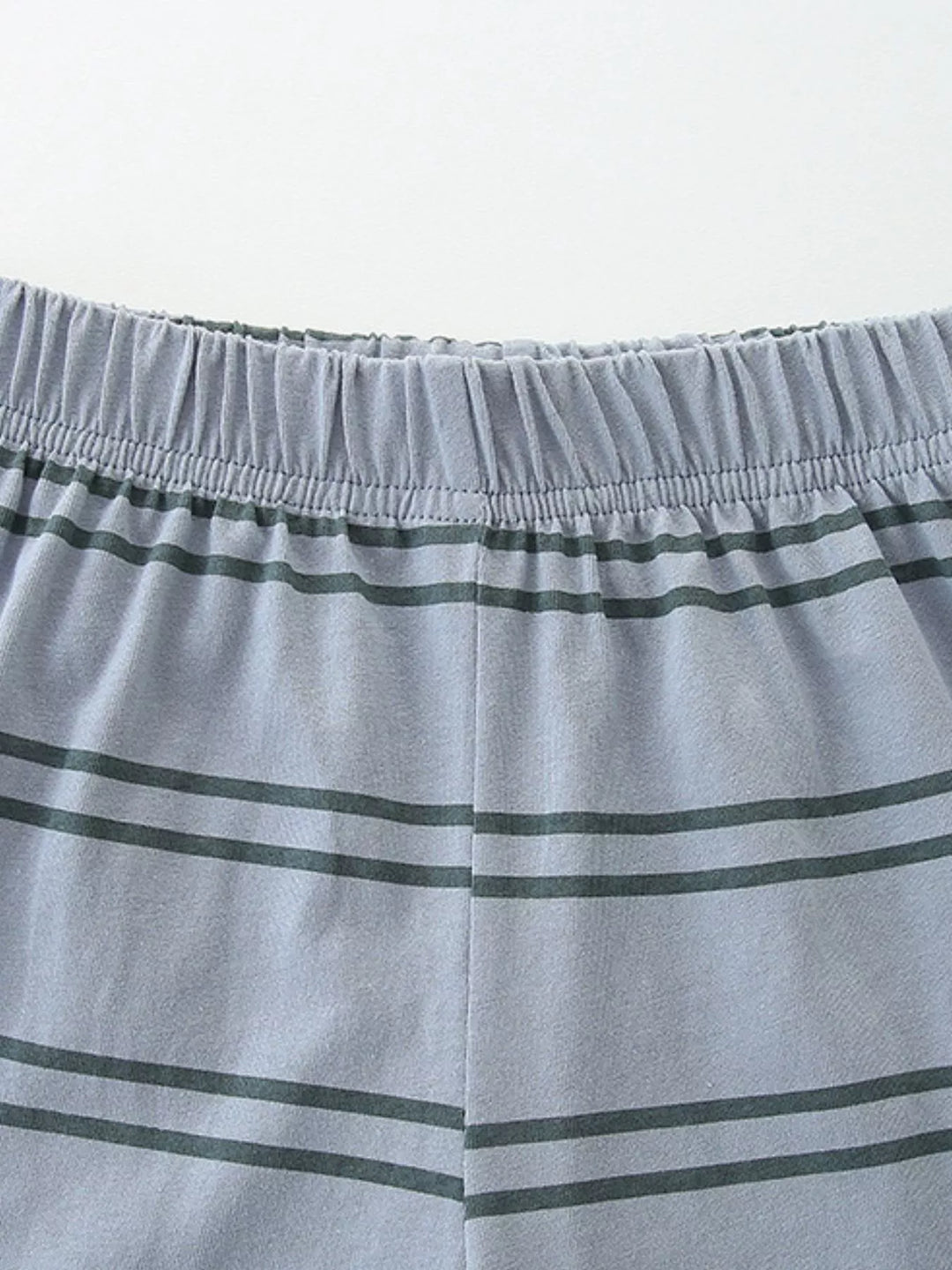 Children's Dinosaur Print Top and Striped Shorts Set
