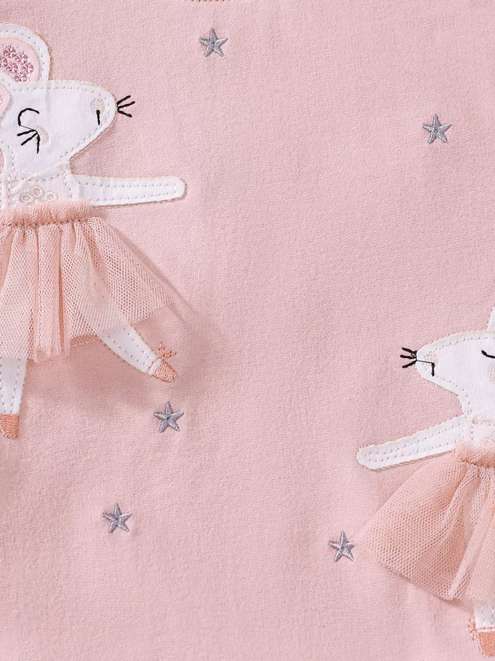 Children's Round Neck Short Sleeve Sweatshirt Dress