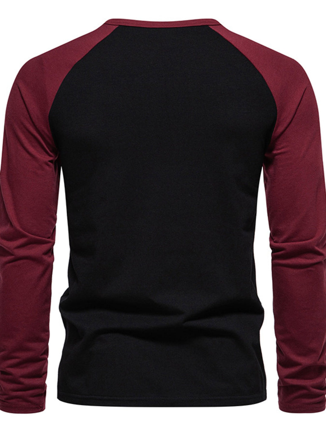 Men's Casual Henley Long Sleeve T-Shirt