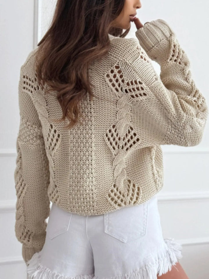 Button Up V-Neck Cardigan