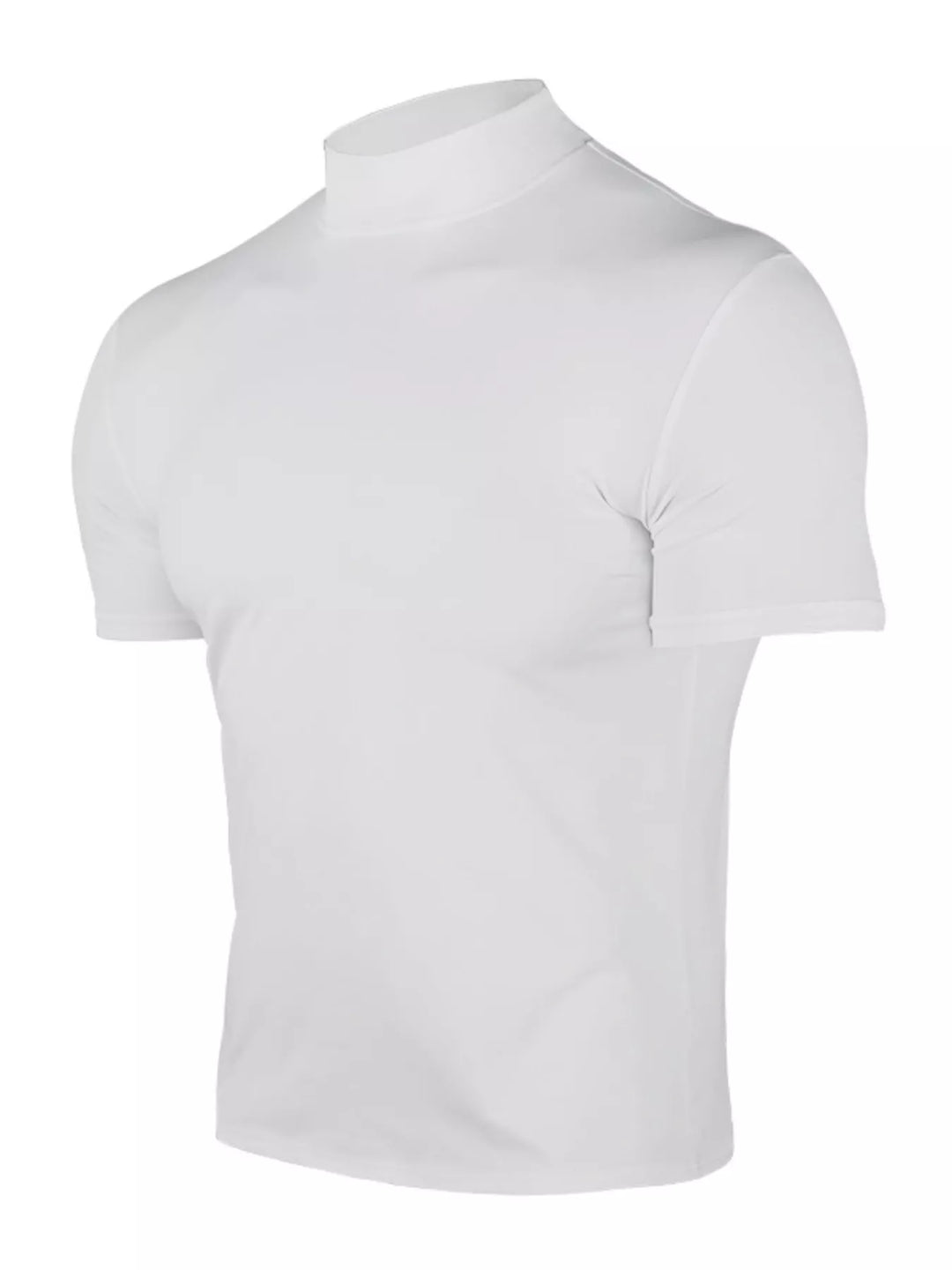 Men's Full Size Short Sleeve Turtleneck T-Shirt Plus Size