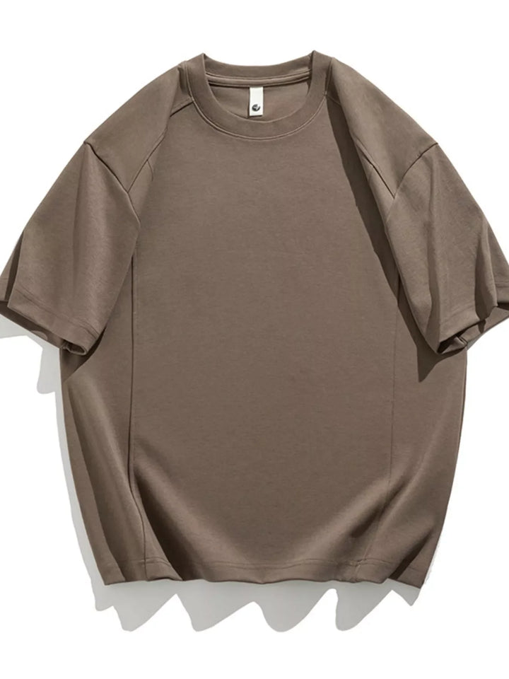 Men's Plus Size Solid Color Casual T-Shirt