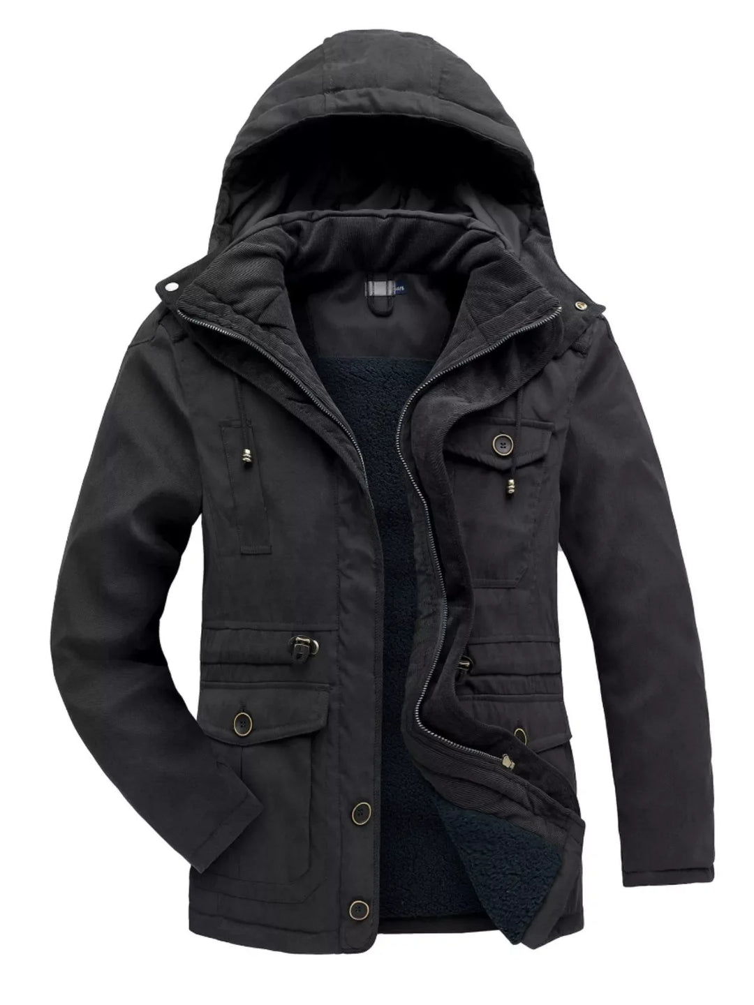 Men's Winter Hooded Zip Up Jacket
