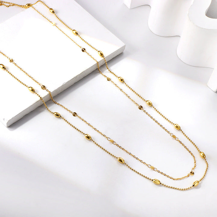 Sweet-and-cool Edgy Two-layer Waist Chain