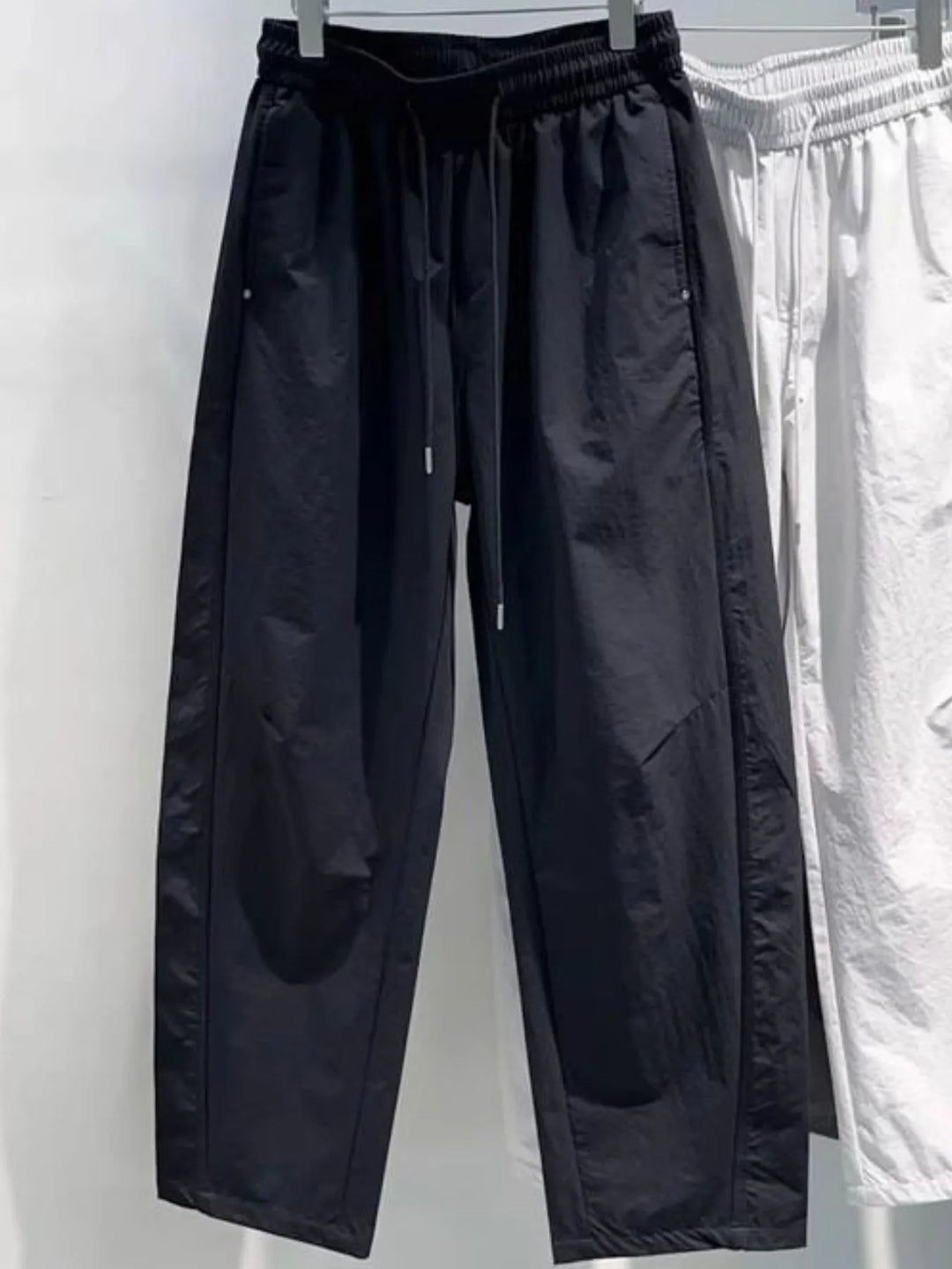 Men's Plus Size Drawstring Wide Leg Pants