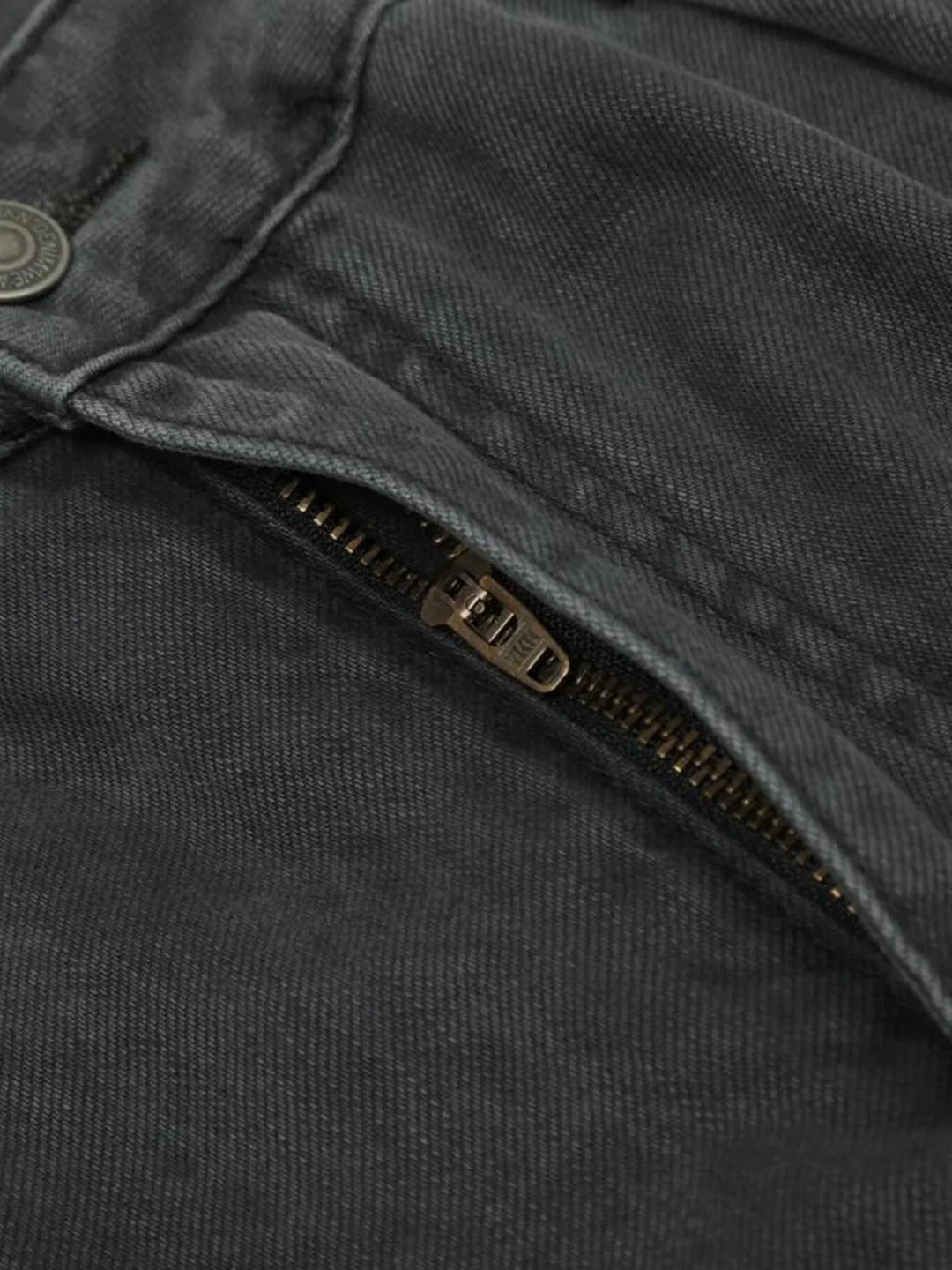 Men's Washed Cargo Wide Leg Jeans