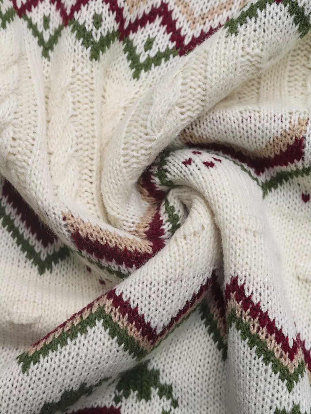 Cable Knit Turtleneck Sweater