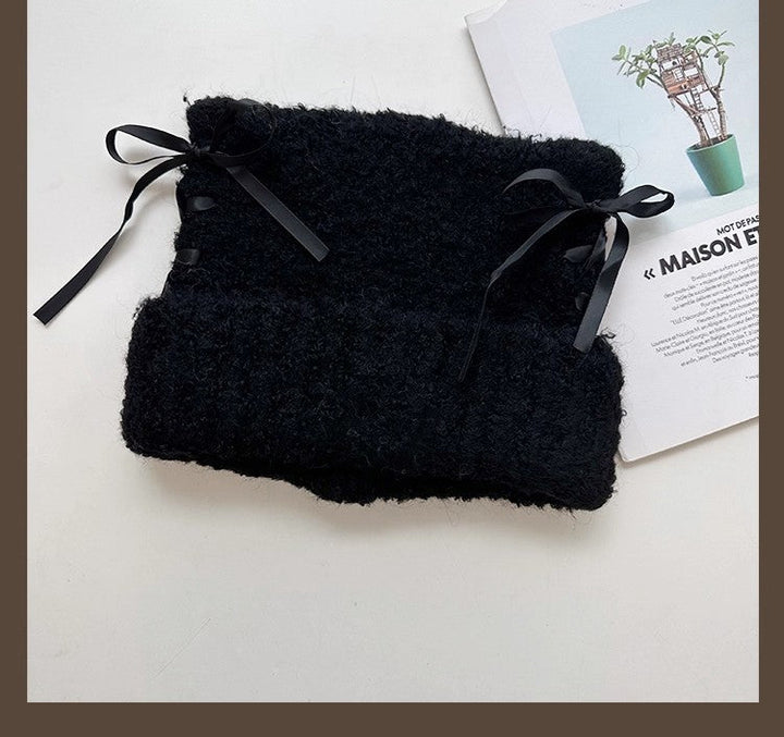 Bow-knot Knitted Casual Hat For Women