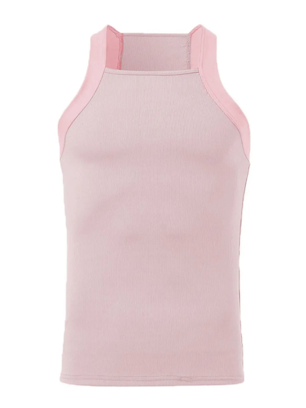 Men's Full Size Square Neck Wide Strap Tank Plus Size