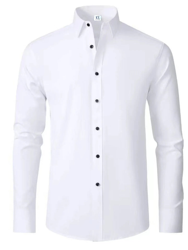 Men's Plus Size Button Up Long Sleeve Shirt
