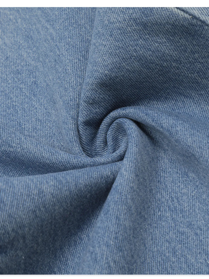 Men's Vintage Washed Wide Leg Jeans