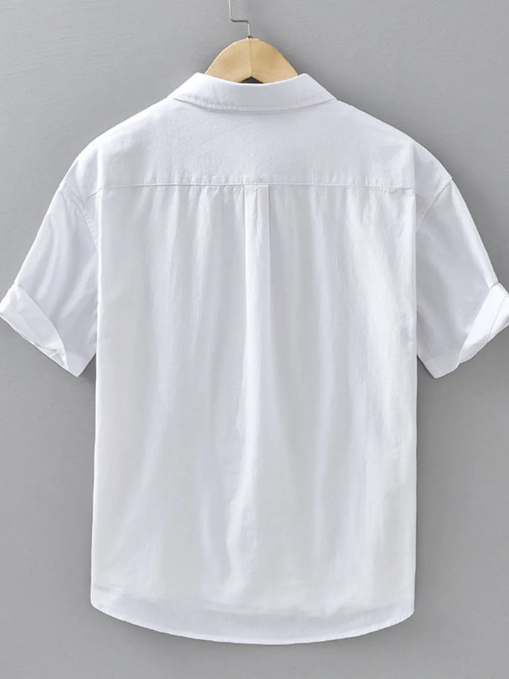 Men's Plus Size Button Up Short Sleeve Shirt