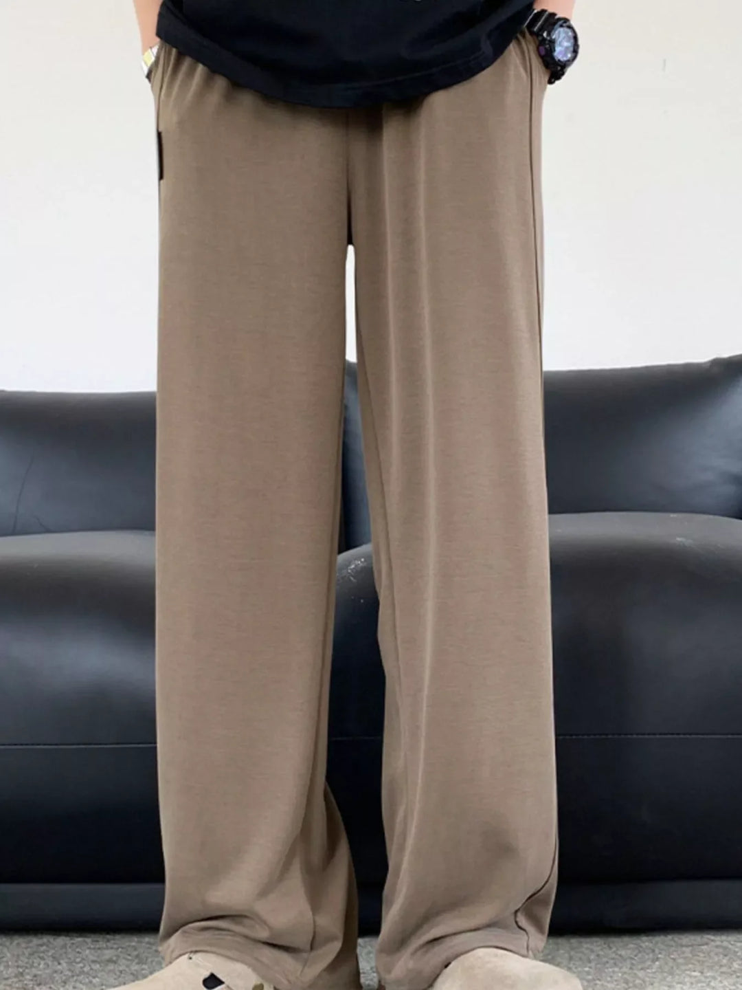Men's Plus Size Wide Leg Pants