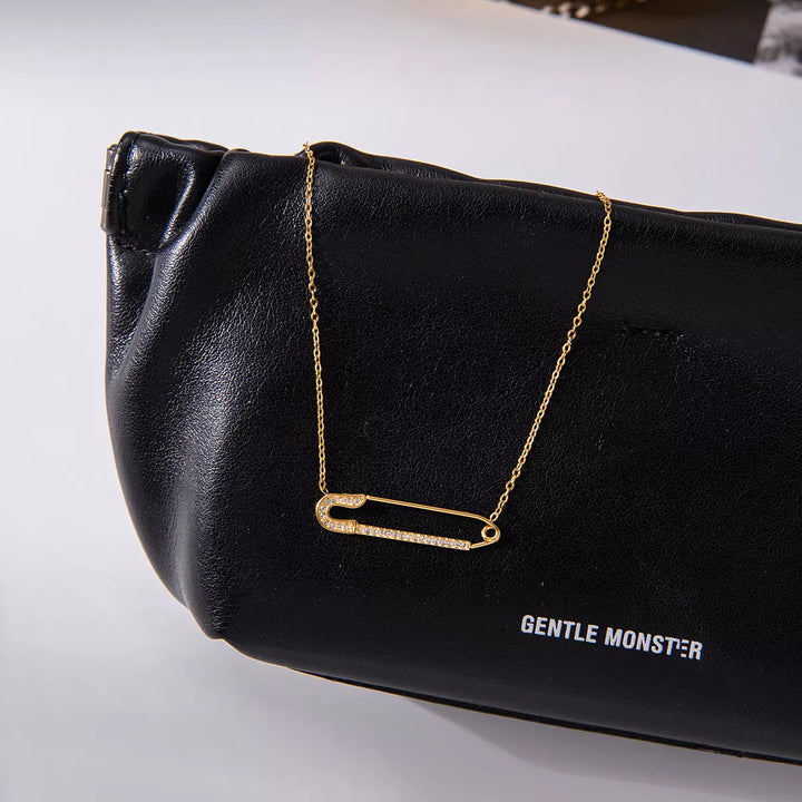 18K Gold-Plated Paperclip Necklace