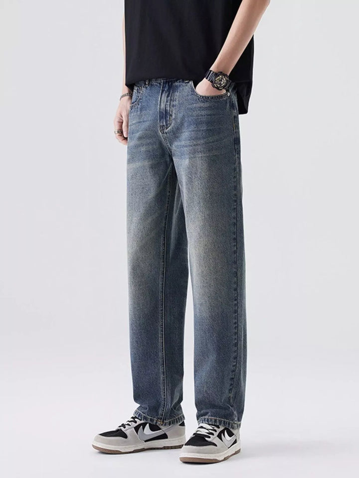 Men's Relaxed Fit Vintage Wash Jeans