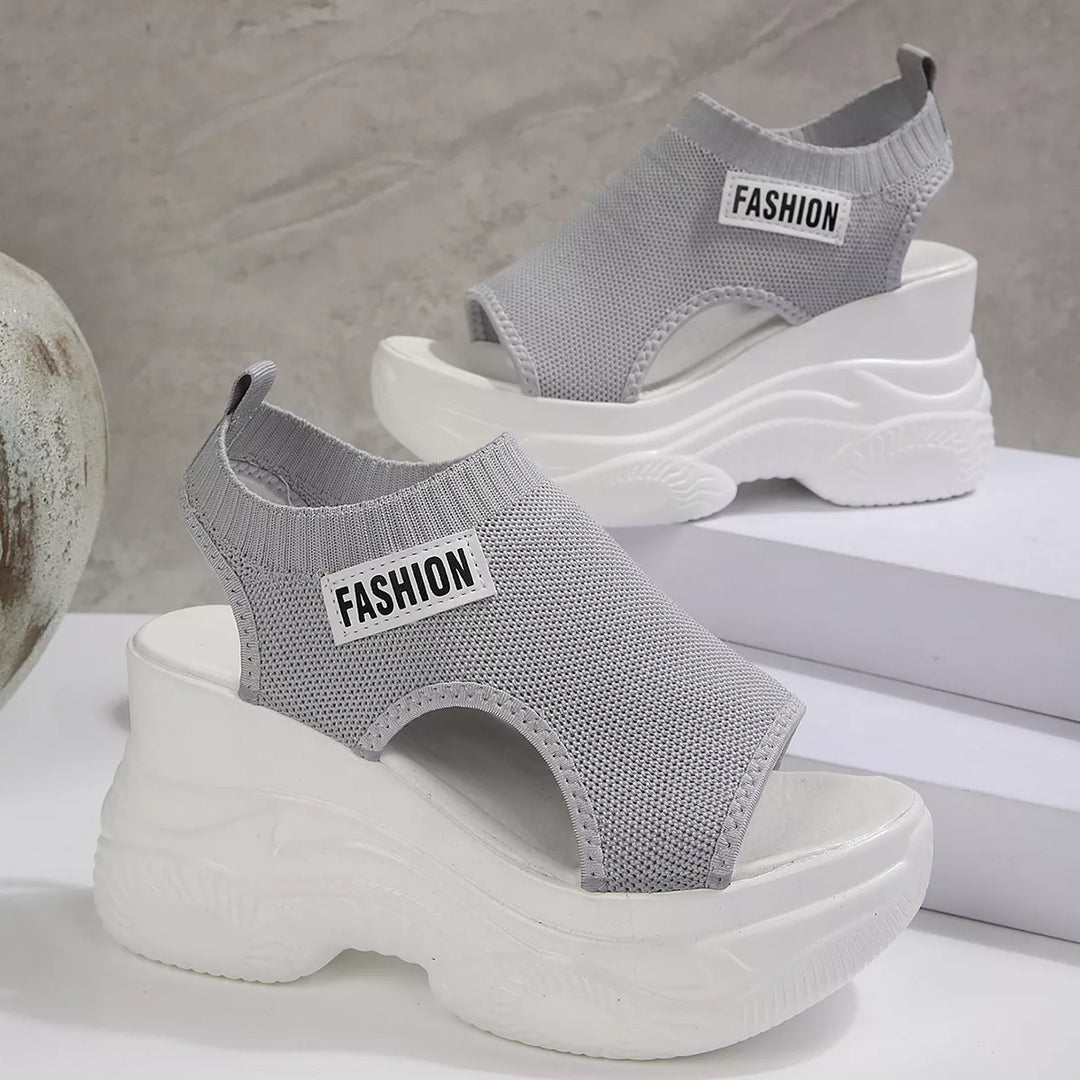 Open Toe Platform Wedge Sandals