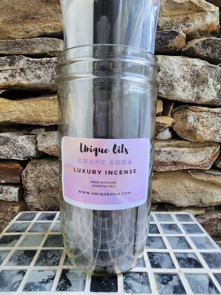 Unique Oils Luxury Incense - Grape Soda (pack of 10)