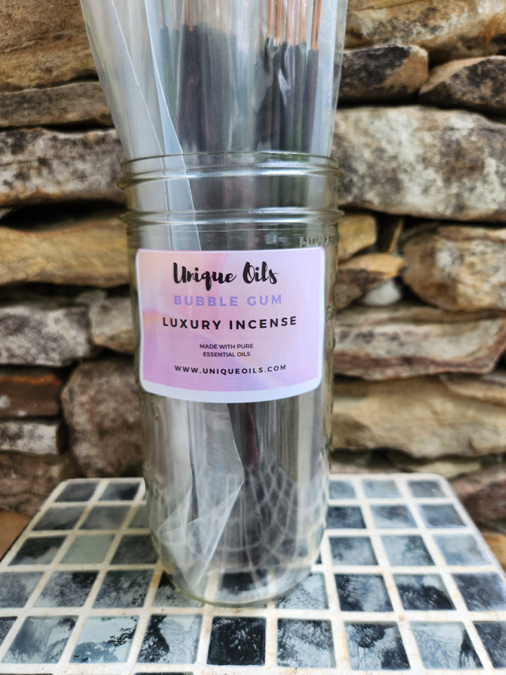 Unique Oils Luxury Incense - Bubble Gum (pack of 10)