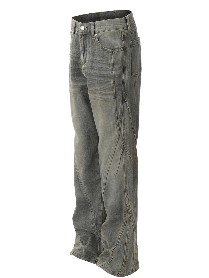 Men's Washed Loose Fit Jeans
