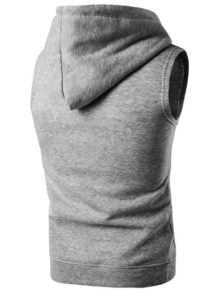 Men's Drawstring Hooded Tank
