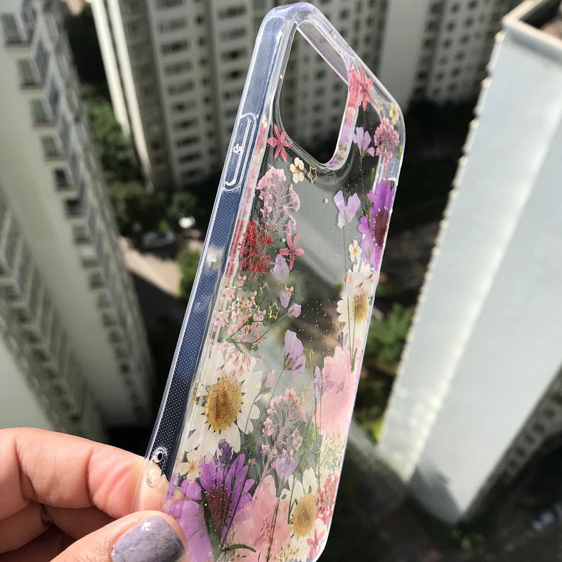 Compatible with Apple, Lilac Flower Phone Case Drop-Proof For